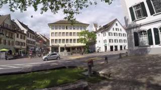 STREET VIEW Innenstadt von Frauenfeld in SWITZERLAND [upl. by Amati]