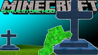 Minecraft  Gravestone Mod  Minecraft Mod Showcase [upl. by Ahsitruc]