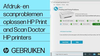 Afdruk en scanproblemen oplossen HP Print and Scan Doctor  HP printers  HP Support [upl. by Birk]