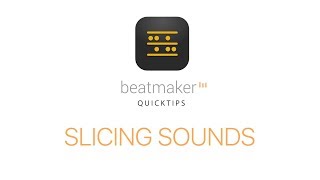 Slicing Sounds  BeatMaker 3 Quicktip [upl. by Theran]