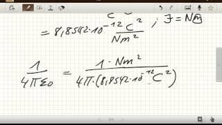 Die Proportionalitätskonstante des Coulomb Gesetzes Klassische Physik [upl. by Ehcnalb826]