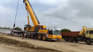 Bangalore Chennai expressway Palar river crossing bridge erection December 2023 [upl. by Aniretac]