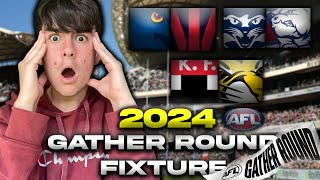 GATHER ROUND AFL FIXTURE REVIEW 2024 [upl. by Elkraps210]