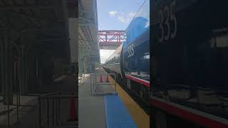 amtrak98 passing Boynton Beach TriRail Dont forget to like and subscribe 111424 [upl. by Kurman741]