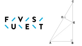 FUVEST  Na figura ABC e CDE são triângulos retângulos [upl. by Darahs]