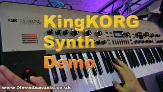 Korg KingKORG Synthesizer Demo [upl. by Norrag]