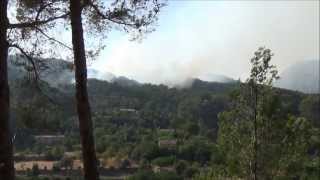 Waldbrand bei Andratx Mallorca 2013 [upl. by Peursem]