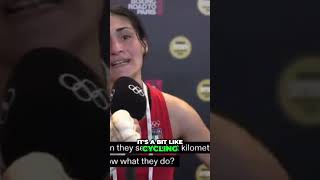 Boxer Angela Carini She just forfeited her match against Imane Khelif who is male AngelaCarini [upl. by Justino]