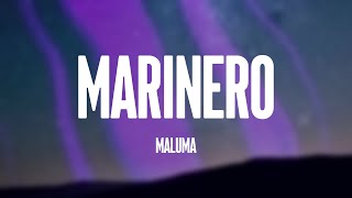 Marinero  Maluma Lyrics Version 🥂 [upl. by Reyna]