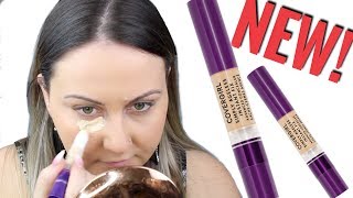 NEW COVERGIRL SIMPLY AGELESS INSTANT FIX ADVANCED CONCEALER REVIEW [upl. by Remo428]