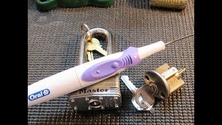 Improved Electric TOOTHBRUSH LOCK PICK Simple To Make [upl. by Analat]