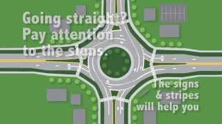 Navigating A MultiLane Roundabout [upl. by Anihpled]