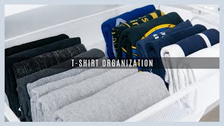 How to Organize your TShirt drawer  Judi the Organizer [upl. by Notsla723]