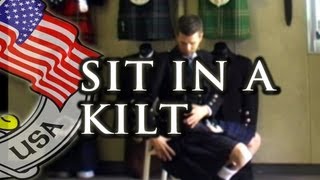 How to Sit in a Kilt  Kilt Rental USA [upl. by Dede]