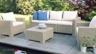 Rattan Garden Furniture from Cleverboxes  Allibert California Lounge Set [upl. by Norvall862]