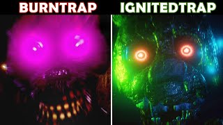 Burntrap vs Ignited Springtrap  FNAF amp TJOC Comparison [upl. by Marozik247]