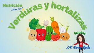 Subgrupo de las verduras y hortalizas nutrición y alimentación saludable para niños [upl. by Otsuj586]