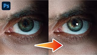 ADD CATCHLIGHS AND SHINE TO EYES IN PHOTOSHOP [upl. by Maximo]