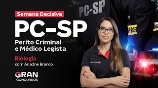 Concurso PC SP Perito Criminal  Semana Decisiva  Biologia [upl. by Ethbin488]