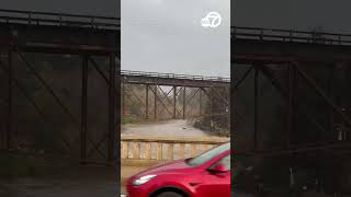 Large waves high tide wreaks havoc on CA beach town [upl. by Hauhsoj]