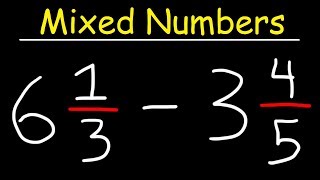 Subtracting Mixed Numbers [upl. by Aunson465]