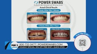 Power Swabs offers 50 off teethwhitening [upl. by Droffats2]