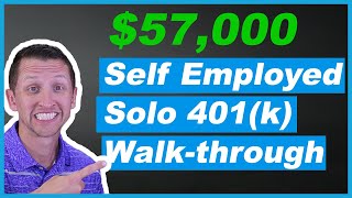 How to calculate solo 401k contributions Self Employed Retirement Plan [upl. by Pennie553]