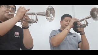 Trompetistas del 2000 de Cutberto Pérez estudiando “Alegría “ 🎺🎺 [upl. by Jobyna374]