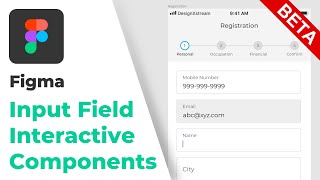 Input Field Interaction using Interactive Components in Figma [upl. by Eiruam]