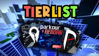 All Parkour Games Tierlist  Roblox Parkour [upl. by Marybelle]