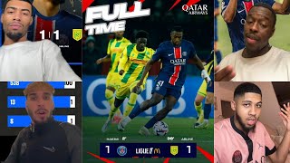 LES RÉACTIONS APRES LE MATCH NUL HONTEUX DU PSG CONTRE NANTES parissaintgermain nantes [upl. by Bajaj]