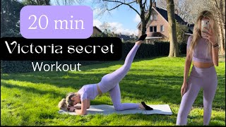 Victoria Secret 20 MIN Pilates Workout  for that perfect shape  no equipment [upl. by Ainsley]