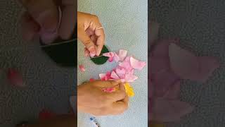 rose petals garland bridal poola jada making [upl. by Mckee]