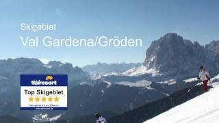 Skigebiet Val Gardena Gröden  wwwskiresortde [upl. by Noseimaj]