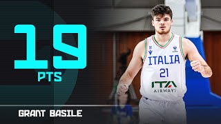 Grant Basile 19 PTS  Top Performer  ISL vs ITA  FIBA EuroBasket 2025 Qualifiers [upl. by Cain]