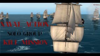 NAVAL ACTION Solo group kill mission so close [upl. by Id]