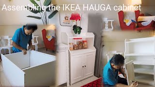 How to install the HAUGA Cabinet from IKEA  unboxing and installing [upl. by Ashlin829]