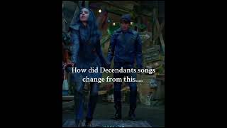 How did it change so much 😭 fyp descendants song shorts [upl. by Eelarual246]