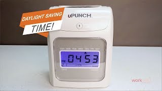 uPunch Time Clock  How to Set HN Series Daylight Saving Time [upl. by Icnan895]