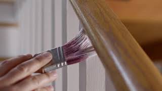 How to Paint a Staircase Walkthrough  Benjamin Moore [upl. by Jarid]