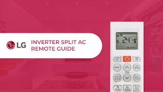 LG Inverter Split AC Remote Guide  Basic Functions [upl. by Ardath]