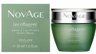 oriflame NovAge Ecollagen Wrinkle Smoothing Night Cream review [upl. by Lebazej426]