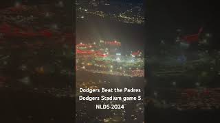 Dodgers Beat the Padres NLDS game 5 2024 Flyover [upl. by Shaeffer]