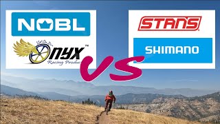 Carbon Vs Alloy Side By Side Comparison NOBL TR37s VS STANS Flow D [upl. by Rekab]