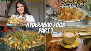 Hyderabad Food Part 1  Paradise Biryani Pizza Dosa Shawarma amp More [upl. by Cummine]