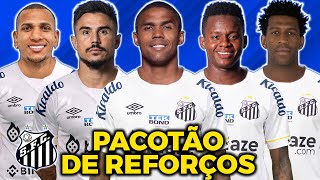 O SUPER PACOTÃO DE REFORÇOS DO SANTOS PARA 2024  DOUGLAS COSTA GIL GIULIANO OTERO CAZARES [upl. by Jemie359]