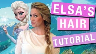 Elsa Hair Tutorial  Elsas Braid from Frozen  Rotoscopers [upl. by Vorfeld]