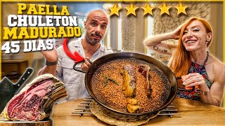 PROBAMOS una PAELLA DE CHULETON DE VACA MADURADA en VALENCIA 🥘 🥩 [upl. by Alemaj]