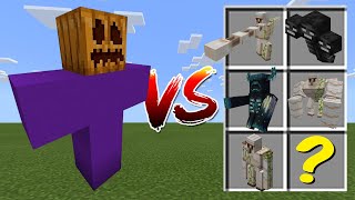 The Purple Golem vs Minecraft Mobs [upl. by Canfield]