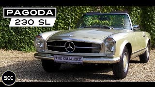 MERCEDES 230SL  280 SL PAGODE PAGODA 1966  Driving  MercedesBenz W113 Engine sound  SCC TV [upl. by Irtemed]